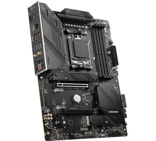 Материнская плата/ MB MSI AMD B650 sAM5, 4xDDR5(256GB), HDMI 2.1/DP, 2xPCIe 4.0x16, 1xPCIe 3.0, 1xLAN (2.5GbE), Wi-Fi, BT, 6xSATA 6Gb/s, 3xM.2, 1xUSB-C, 7xUSB 3.2, 2xUSB 2.0, ATX Материнская плата/ MB MSI AMD B650 sAM5, 4xDDR5(256GB), HDMI 2.1/DP, 2xPCIe 4.0x16, 1xPCIe 3.0, 1xLAN (2.5GbE), Wi-Fi, BT, 6xSATA 6Gb/s, 3xM.2, 1xUSB-C, 7xUSB 3.2, 2xUSB 2.0, ATX