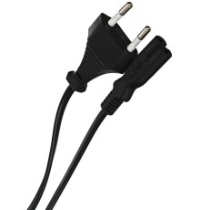 Кабель/ Кабель для аудио-видео техники IEC-320-C7 -- розетка EU, 2-pin <VDE>, VCOM <CE023-CU0.5-3>, 3,0m