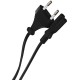 Кабель/ Кабель для аудио-видео техники IEC-320-C7 -- розетка EU, 2-pin <VDE>, VCOM <CE023-CU0.5-3>, 3,0m
