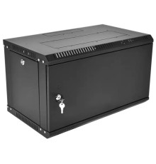 Шкаф ЦМО Шкаф телекоммуникационный настенный разборный ЭКОНОМ 6U (600  520) дверь металл, цвет черный