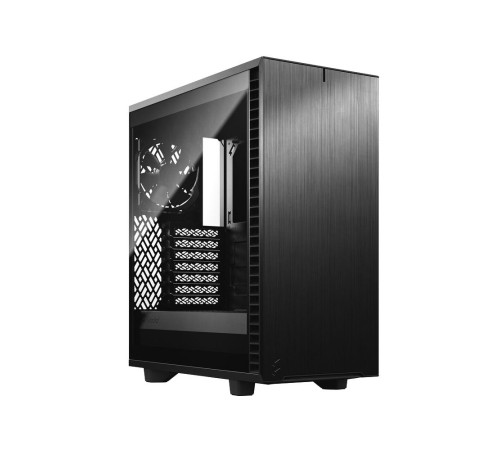 Корпус ПК без блока питания/ Case Fractal Design Define 7 Compact TG Light Tint, Midi-Tower, 1x120mm + 1x140mm, 2xUSB-A 2.0 + 2xUSB-A 3.2 + 1xUSB 3.2 Type-C ATX, mATX, mITX Black