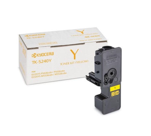 Kyocera Тонер-картридж TK-5240Y для P5026cdn/P5026cdw/M5526cdn/M5526cdw жёлтый (3000 стр.)
