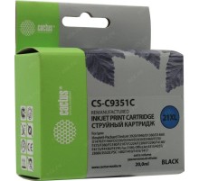 -/ Картридж струйный Cactus CS-C9351C №21XL черный (20мл) для HP DJ 3920/3940/D1360/D1460/D1470/D1560/D