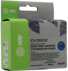 -/ Картридж струйный Cactus CS-C9351C №21XL черный (20мл) для HP DJ 3920/3940/D1360/D1460/D1470/D1560/D