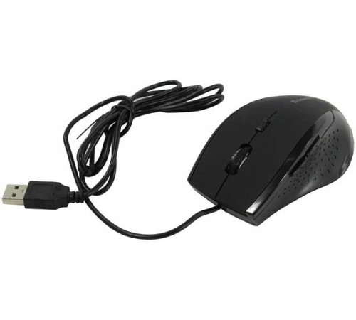 Defender Проводная оптическая мышь Accura MM-362 черный,6 кнопок, 800-1600 dpi