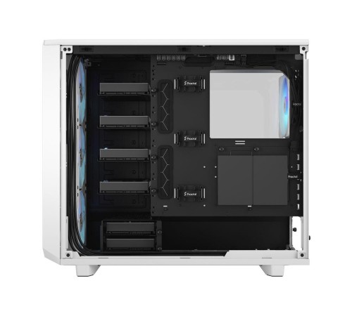 Корпус ПК без блока питания/ Case Fractal Design Meshify 2 RGB TG Clear Tint, Midi-Tower, 4x140mm RGB, 2xUSB-A 3.2 + 1xUSB 3.2 Type-C E-ATX, ATX, mATX, mITX White