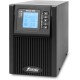 ИБП POWERMAN Online 1000, LCD, двойного преобразования, 1000ВА, 900Вт, 2 евророзетки с резервным питанием, USB, RS232, слот SNMP, разъем EPO, батарея 12В 9Ач 2 шт., 215 х 315 х 365 мм., 10.7 кг./ UPS POWERMAN Online 1000, LCD, dual conversion, 1000VA, 900