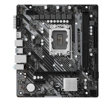 Материнская плата ASROCK H610M-HVS/M.2 R2.0, LGA1700, H610, 2*DDR4, 4*SATA, 1*M.2, 2*USB 3.2, 4*USB 2.0, 1*PCIx16, 1*PCIx1, D-Sub+HDMI, mATX
