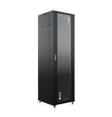 Телекоммуникационный шкаф (4400) Бастион SKAT TB-22R660GF-B Телекоммуникационный шкаф 22U/600x600мм/Пд-стекло/Зд-металл/RAL9005/47,5кг/1.5 л.г