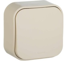 Quteo Выключатель 10A 1-клав., сл. кость