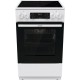 Плита Gorenje/ Плита Gorenje, полезный объем 70 л, эргономичные переключатели, сенсорный программатор IconLED, эмаль SilverMatte, очистка паром, индикатор остаточного тепла для каждой конфорки, дверца CompactDoor 2 стекла + 1 термослой, стеклокерамическая