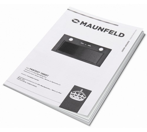 Кухонная вытяжка MAUNFELD/ Кухонная вытяжка MAUNFELD Fantasy 1000ST 60, полновстраиваемая, 4 скорости, электронное управление, таймер, энергоэффективность В, уровень шума 52 дБ ,цвет белое стекло