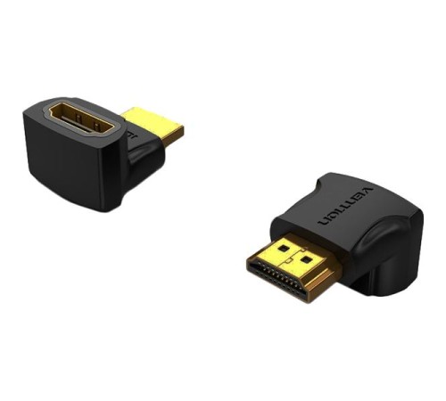 Адаптер-переходник Vention HDMI v2.0 19M/19F угол 270 Адаптер-переходник Vention HDMI v2.0 19M/19F угол 270