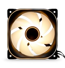 Кулер для ПК/ Case Cooler HSPD FNW010 Black (120x120x25mm, 4-pin PWM, ARGB, 53.69CFM, 29.34dBA, 1800RPM, Black)