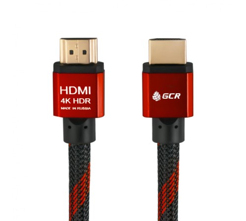 Greenconnect Кабель 1.0m HDMI версия 2.0, HDR 4:2:2, Ultra HD, 4K 60 fps 60Hz/5K*30Hz, 3D, AUDIO, 18.0 Гбит/с, 28/28 AWG, OD7.3mm, тройной экран, BICOLOR нейлон, AL корпус красный, GCR-51489 Greenconnect Кабель 1.0m HDMI версия 2.0, HDR 4:2:2, Ultra HD, 4K 60 fps 60Hz/5K*30Hz, 3D, AUDIO, 18.0 Гбит/с, 28/28 AWG, OD7.3mm, тройной экран, BICOLOR нейлон, AL корпус красный, GCR-51489