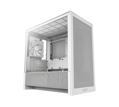 Корпус без блока питания/ Case NZXT H3 Flow (2025), Midi-Tower, TG, 1x120mm, 1xUSB-A 3.2 + 1xUSB-C 3.2, mATX, mITX White