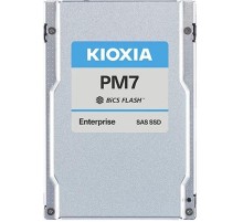 Серверный твердотельный накопитель/ KIOXIA SSD PM7-V, 3200GB, 2.5" 15mm, SAS 24G, TLC, R/W 4200/3650 MB/s, IOPs 720K/340K, TBW 17520, DWPD 3 (12 мес.)