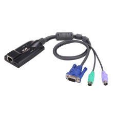 Модуль удлинителя, SVGA+KBD+MOUSE PS/2,  50 метр., для подкл. комплекта перключат. KH1508A/1516A/1508Ai/1516Ai/2508A/2516A/KL1508A/KL1516A, макс.разреш. 1280х1024, RJ45+HD-DB15+2х6MINIDIN, Female+3xMale, без Б.П., (DDC2B) [KA7520]/ PS/2 CPU Module for KH2