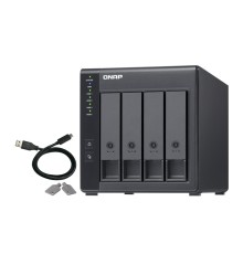 Полка расширения сетевого хранилища без дисков/ channel QNAP DAS TR-004 4 Bay 2.5/3.5 SATA  Type-C USB 3.1 Gen 1 (5 Gb/s ) Direct Attached Storage with Hardware RAID