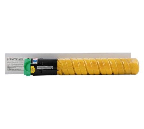 Тонер-картридж F+ imaging, желтый, 9 500 страниц, для Ricoh моделей Aficio MP C2051/MC2551 (аналог 841507), FP-RMPC2551EY (Вскрытая упаковка)