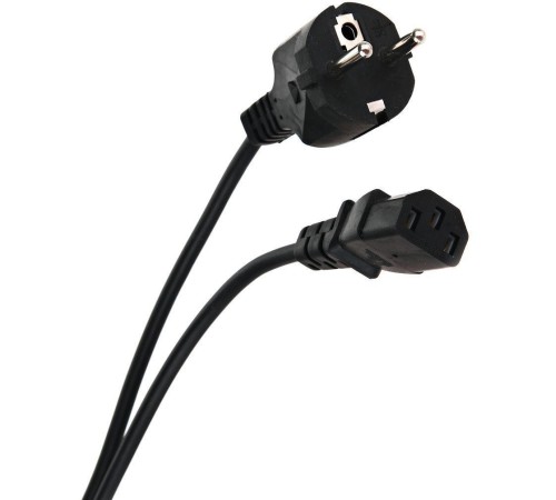 Кабель/ Кабель компьютер - розетка 220V <3.0м> (Европейский стандарт)  <TP021-3.0-BK>