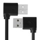 Greenconnect Кабель 0.2m USB 2.0, AM угловой/AM угловой, 28/28 AWG, экран, армированный, морозостойкий, GCR-AUM5AM-BB2S-0.2m