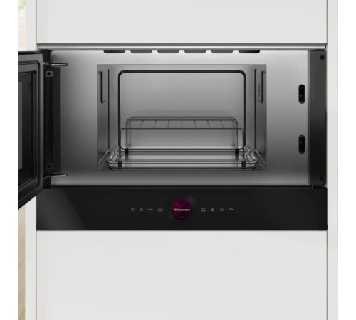 Встраиваемые микроволновые печи BOSCH 900Вт, 5 режимов, инвертер, 21 л, черный, петли справа