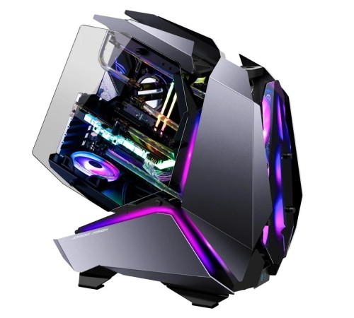 Корпус без блока питания/ Case JONSBO MOD-5, Full-Tower, TG, no fans, 2xUSB-A 3.0 + 1xUSB-C 3.2, ATX, mATX, mITX Gray