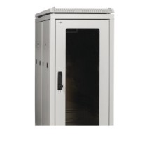 ITK Шкаф сетевой 19" LINEA N 42U 600х1000 мм стеклянная передняя дверь серый