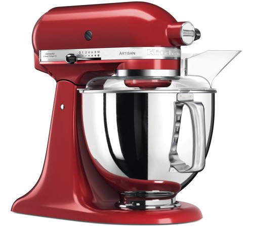 Настольный миксер KitchenAid Настольный миксер с откидным блоком Artisan 4.8 л, красный Настольный миксер KitchenAid Настольный миксер с откидным блоком Artisan 4.8 л, красный