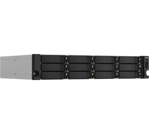 Сетевое хранилище без дисков/ SMB QNAP TS-1264U-RP-4G NAS 12 HDD trays, rackmount 2U, 2 PSU. 4-core Intel Celeron N5095 2.0-2.9 GHz, 8 GB RAM up to 8 GB, 2x2.5 Gigabit Ethernet, 2xUSB 3.2 Gen 2 (10Gbps). 2xUSB 2.0., 1xHDMI . PCIe Gen 3 x2 , W/o rail kit R Сетевое хранилище без дисков/ SMB QNAP TS-1264U-RP-4G NAS 12 HDD trays, rackmount 2U, 2 PSU. 4-core Intel Celeron N5095 2.0-2.9 GHz, 8 GB RAM up to 8 GB, 2x2.5 Gigabit Ethernet, 2xUSB 3.2 Gen 2 (10Gbps). 2xUSB 2.0., 1xHDMI . PCIe Gen 3 x2 , W/o rail kit R