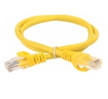 ITK Коммутационный шнур кат. 5Е UTP LSZH 1м желтый