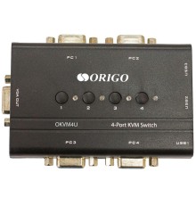 Коммутатор/ 4-портовый KVM-переключатель с портами VGA и USB
