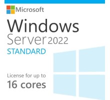 Лицензия на ПО/ Windows Server 2022 Standard 16 CoreLic x32/x64 OnlyDwnLd C2R NR