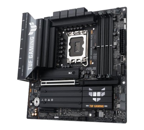 Материнская плата ASUS TUF GAMING B860M-PLUS, LGA1851, B860, 4*DDR5, 4*SATA, 3*M.2, 6*USB 3.2, 1*USB 2.0, Type-C, 1*PCIx16, 1*PCIx4, DP+HDMI, mATX; 90MB1JW0-M0EAY0