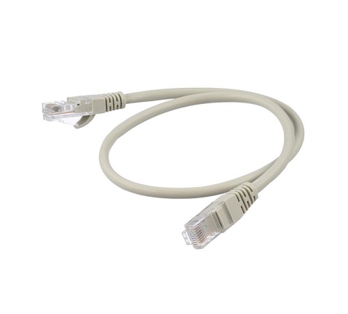 Патч-корд/ Патч-корд GoPower RJ-45 (m)-RJ-45 (m) 2.0м кат.5е ПВХ 26AWG CCA серый в пакете (1/125)