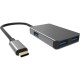 Кабель-концентратор/ Кабель-концентратор USB 3.1 Type-Cm --> 4 port USB3.0(f) Aluminum Shell VCOM <DH310B>