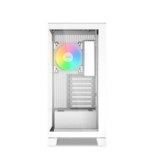 Корпус ПК без блока питания/ Case SAMA V50 White, Midi-Tower, TG, 4x120mm ARGB, 2xUSB 3.0 + 1xUSB 3.1 Type-C, ATX, mATX, mITX White