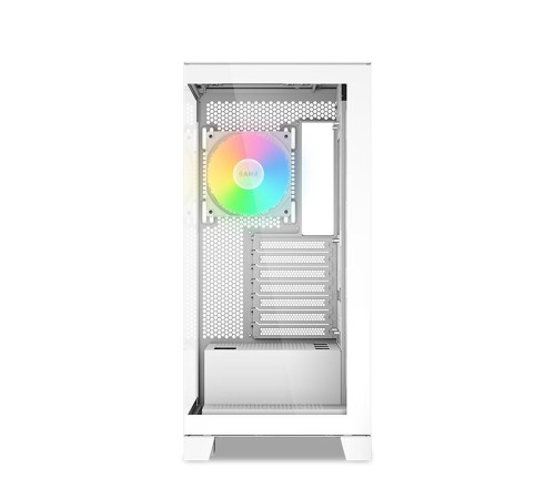 Корпус ПК без блока питания/ Case SAMA V50 White, Midi-Tower, TG, 4x120mm ARGB, 2xUSB 3.0 + 1xUSB 3.1 Type-C, ATX, mATX, mITX White