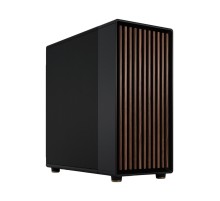 Корпус без блока питания/ Case Fractal Design North XL, Full-Tower, 3x140mm, 2xUSB-A 3.0 + 1xUSB 3.2 Type-C E-ATX, ATX, mATX, mITX Wood panel Charcoal Black