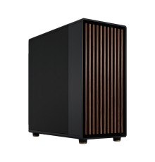 Корпус без блока питания/ Case Fractal Design North XL, Full-Tower, 3x140mm, 2xUSB-A 3.0 + 1xUSB 3.2 Type-C E-ATX, ATX, mATX, mITX Wood panel Charcoal Black