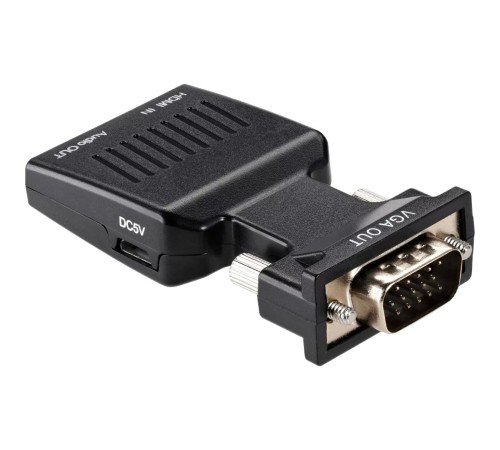 Переходник/ Переходник HDMI(F) --> VGA(M)+audio,1080*60Hz, VCOM <CA336A>
