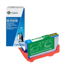 Картридж Cartridge GG 912XL для OfficeJet 8013/8023/8025 голубой 825 стр. аналог 3YL81AE гарантия 36 мес.