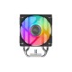 Кулер для процессора/ CPU Cooler SAMA X40L (200W, 4-pin PWM, 133.5mm, 4x6mm, ARGB, 1x100mm, 50.1CFM, 35.2dBA, 2600RPM, S: 1851/1700/1200/115X, AM5/AM4, silver)