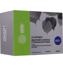 -/ Картридж струйный Cactus CS-EPT8651 T8651 черный (8000стр.) для Epson WF5190/5690