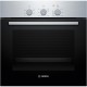 Встраиваемая электрическая духовка BOSCH Serie 2, духовой шкаф,нержавеющая сталь, класс энергоэффективности А, 4 режима,71 литр, сделано в Турции