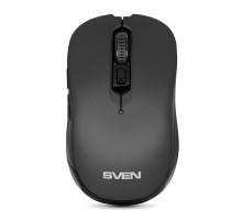 Беспроводная мышь SVEN RX-560SW чёрная (бесшумн. кл. 5+1кл. 800-1600DPI, Soft Touch, блист)