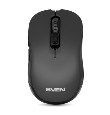 Беспроводная мышь SVEN RX-560SW чёрная (бесшумн. кл. 5+1кл. 800-1600DPI, Soft Touch, блист)