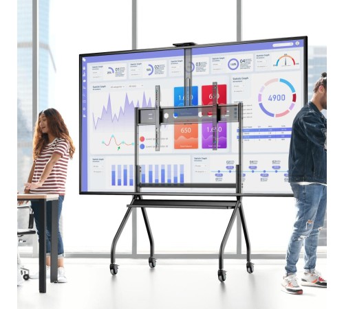 ONKRON мобильная стойка для ТВ 60"-120", макс 150кг, наклонная, чёрная TS2080 ONKRON мобильная стойка для ТВ 60"-120", макс 150кг, наклонная, чёрная TS2080
