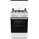 Комбинированная плита Gorenje/ Комбинированная плита Gorenje, Линия Essential, Эмаль SilverMatte, объем духовки 68 л, механическое управление, электроподжиг, рельефные направляющие, 2 стекла+термослой, энергоэффективность А, цвет белый